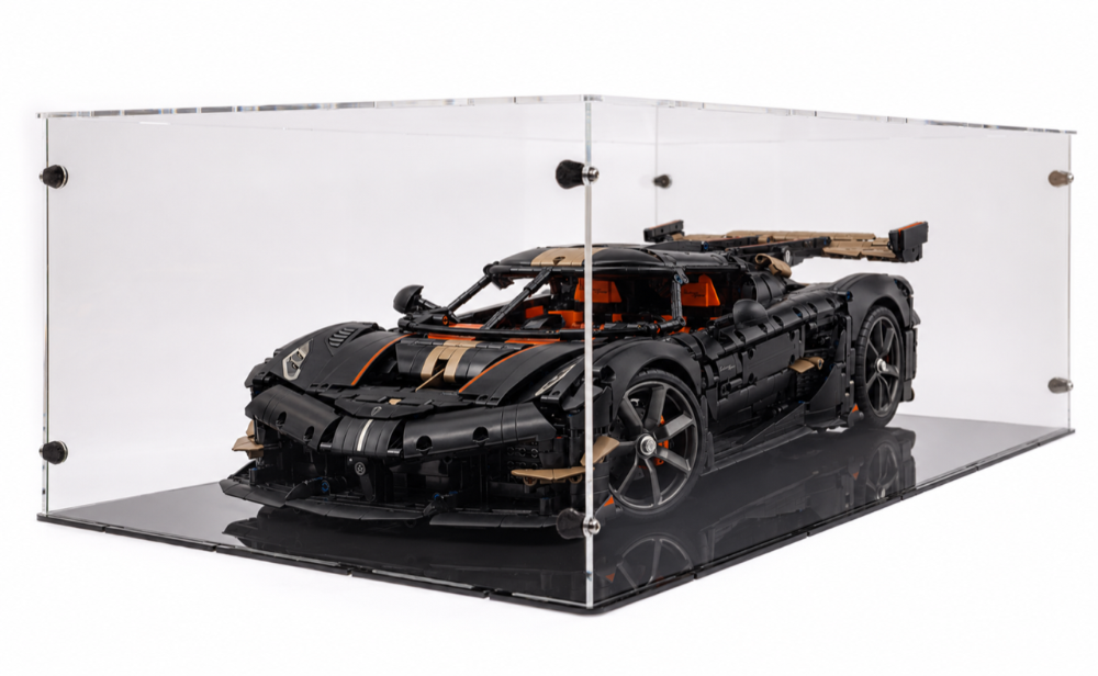 Acrylglas Vitrine Haube für Ihr Lego Modell Koenigsegg Sadairs Spear Hypercar 42232