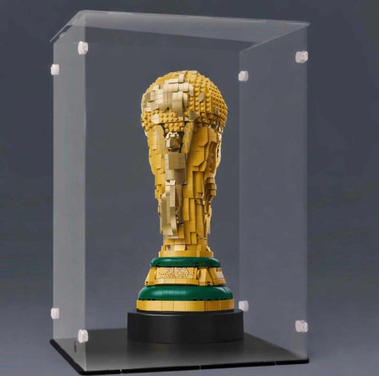 Acrylglas Vitrine Haube für Ihr LEGO® Modell  Offizieller Pokal der FIFA Fußball Weltmeisterschaft 43020