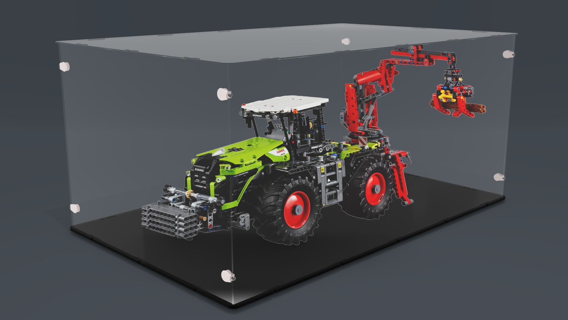 Acrylglas-Vitrine für LEGO® Claas-Xerion 42054