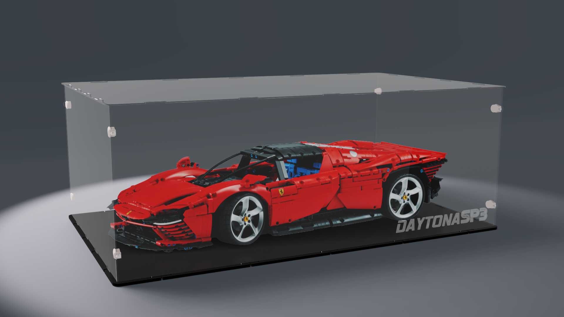 Acrylglas Vitrine Haube für Ihr LEGO® Modell  Ferrari Daytona 42143