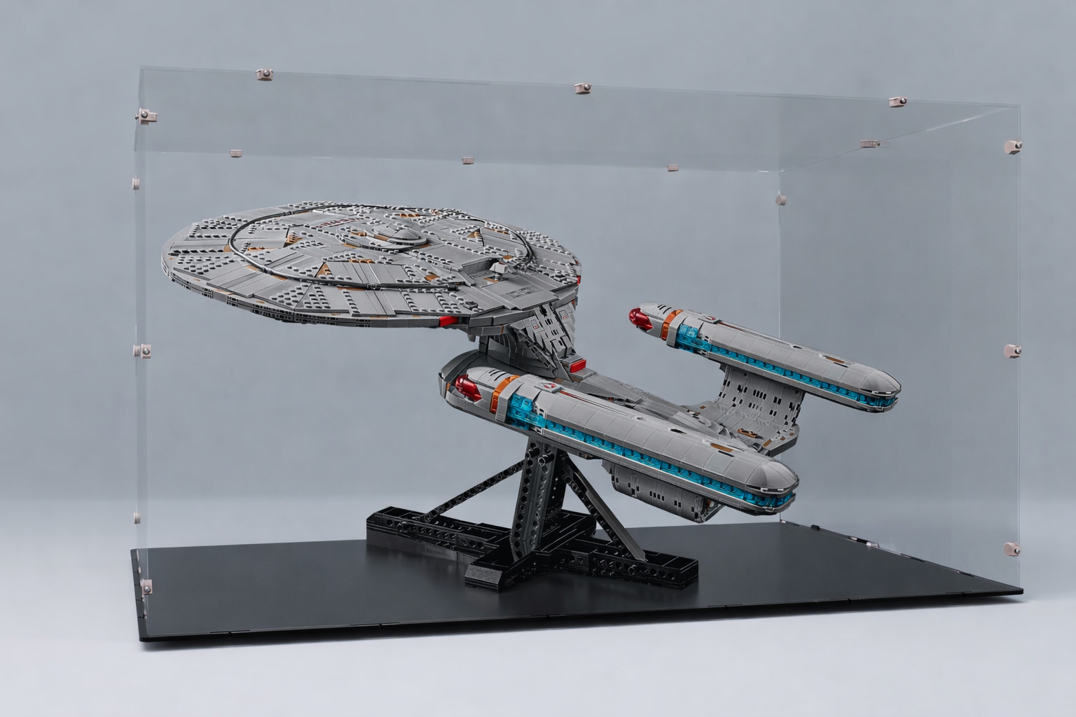 Acrylglas Vitrine Haube für Ihr LEGO® Modell  STAR Trak U.S.S Enterprice 10356