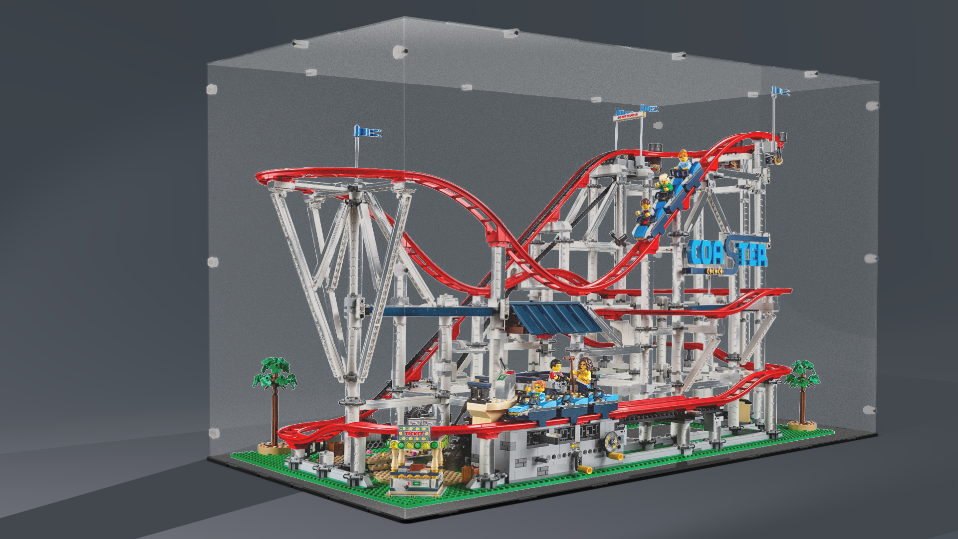 Acrylglas Vitrine Haube für Ihr LEGO® Modell Achterbahn 10261