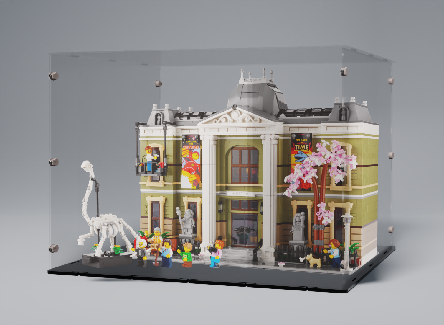 Acrylglas Vitrine Haube für Ihr LEGO® Modell Naturhistorisches Museum 10124