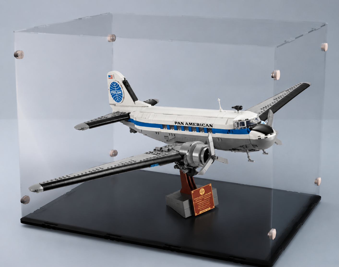 Acrylglas Vitrine Haube für Ihr LEGO Modell Douglas DC3 AM 11378