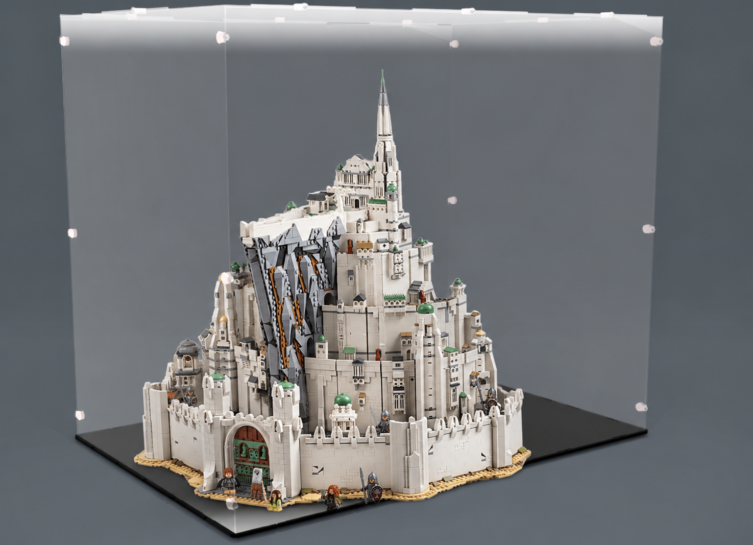 Acrylglas Vitrine Haube für Ihr LEGO Modell Der Herr der Ringe Minias Tirith 11377
