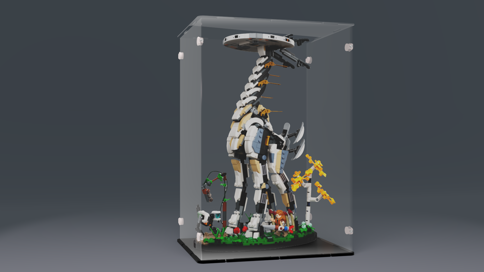 Acrylglas Vitrine Haube für Ihr LEGO® Modell  Horizon Forbidden Langhals 76989