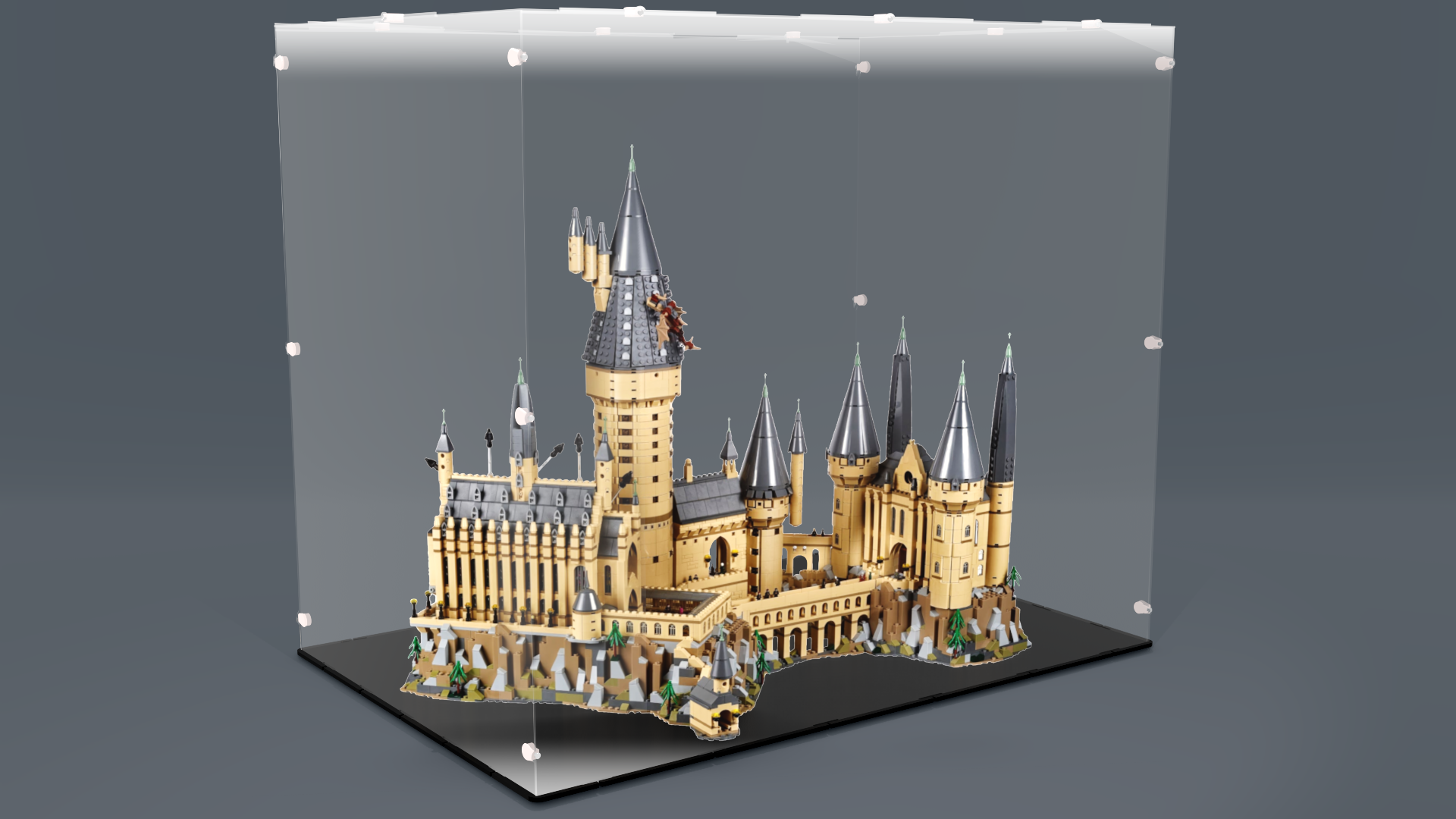 Acrylglas Vitrine Haube -für LEGO® Modell  Hogwart Schloss 71043