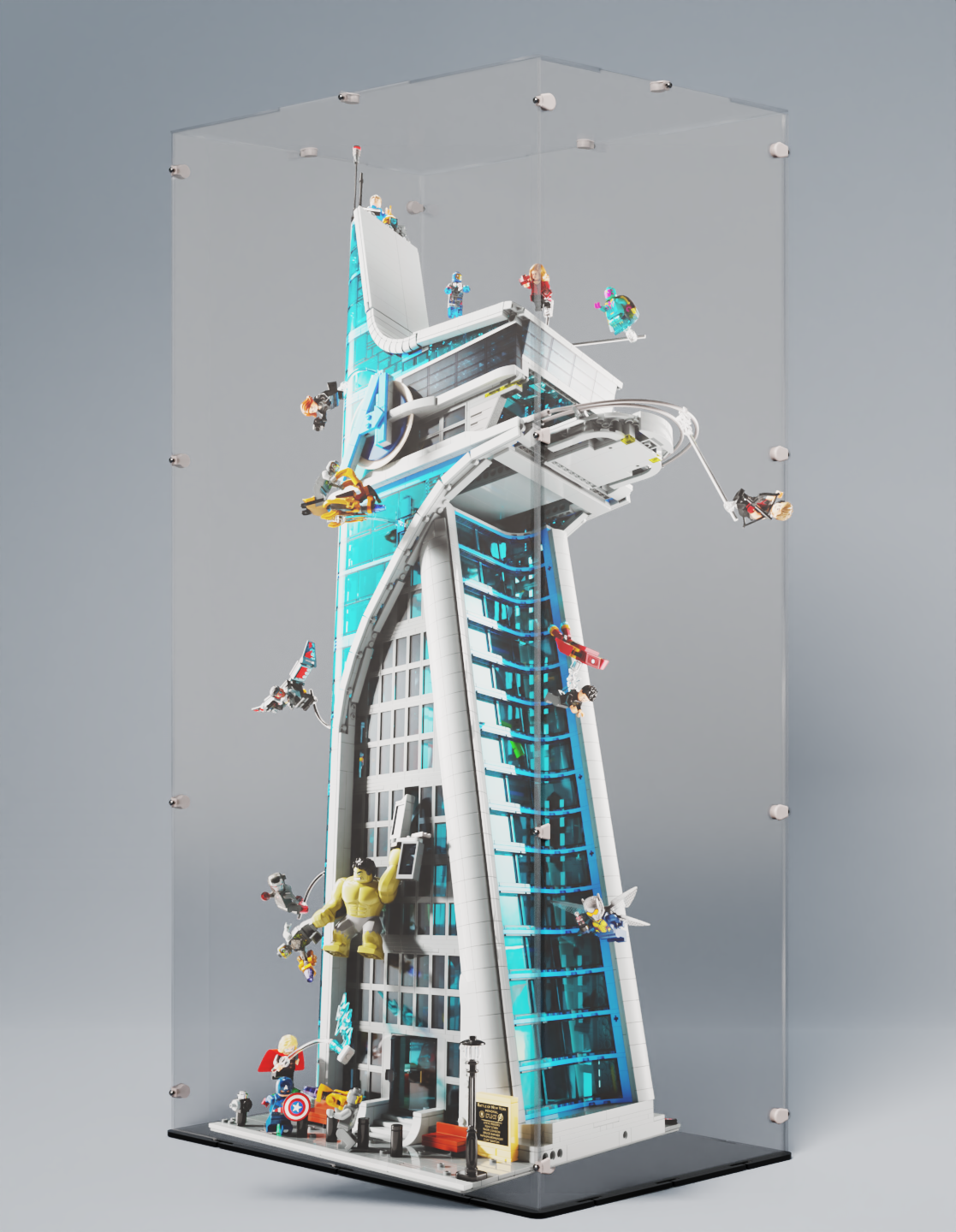 Acrylglas Vitrine Haube für Ihr LEGO® Modell Avengers Tower 76269