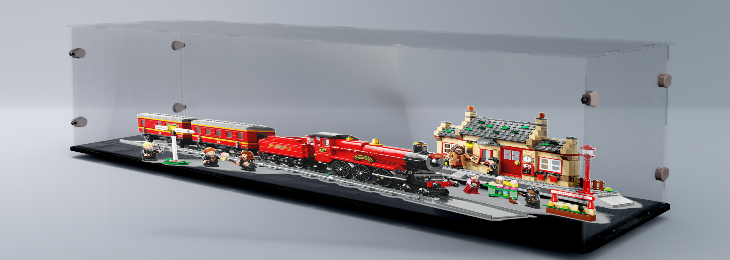Acrylglas Vitrine Haube für Ihr Lego Modell Der Bahnhof von Hogsmeade 76423