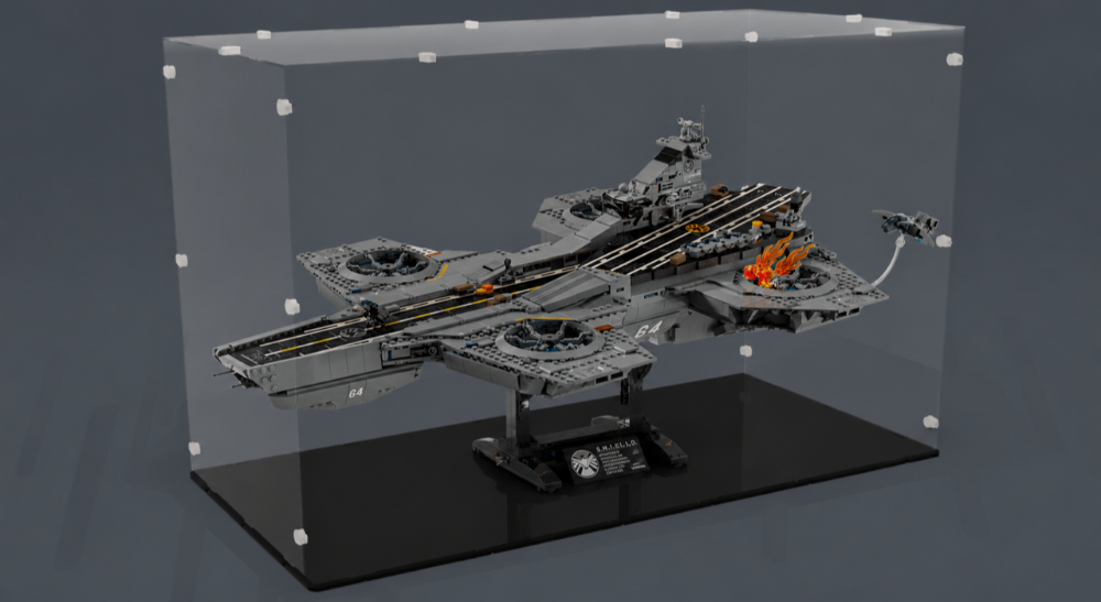 Acrylglas Vitrine Haube für Ihr Lego Modell S.H.I.E.L.D Helicarriert 76354