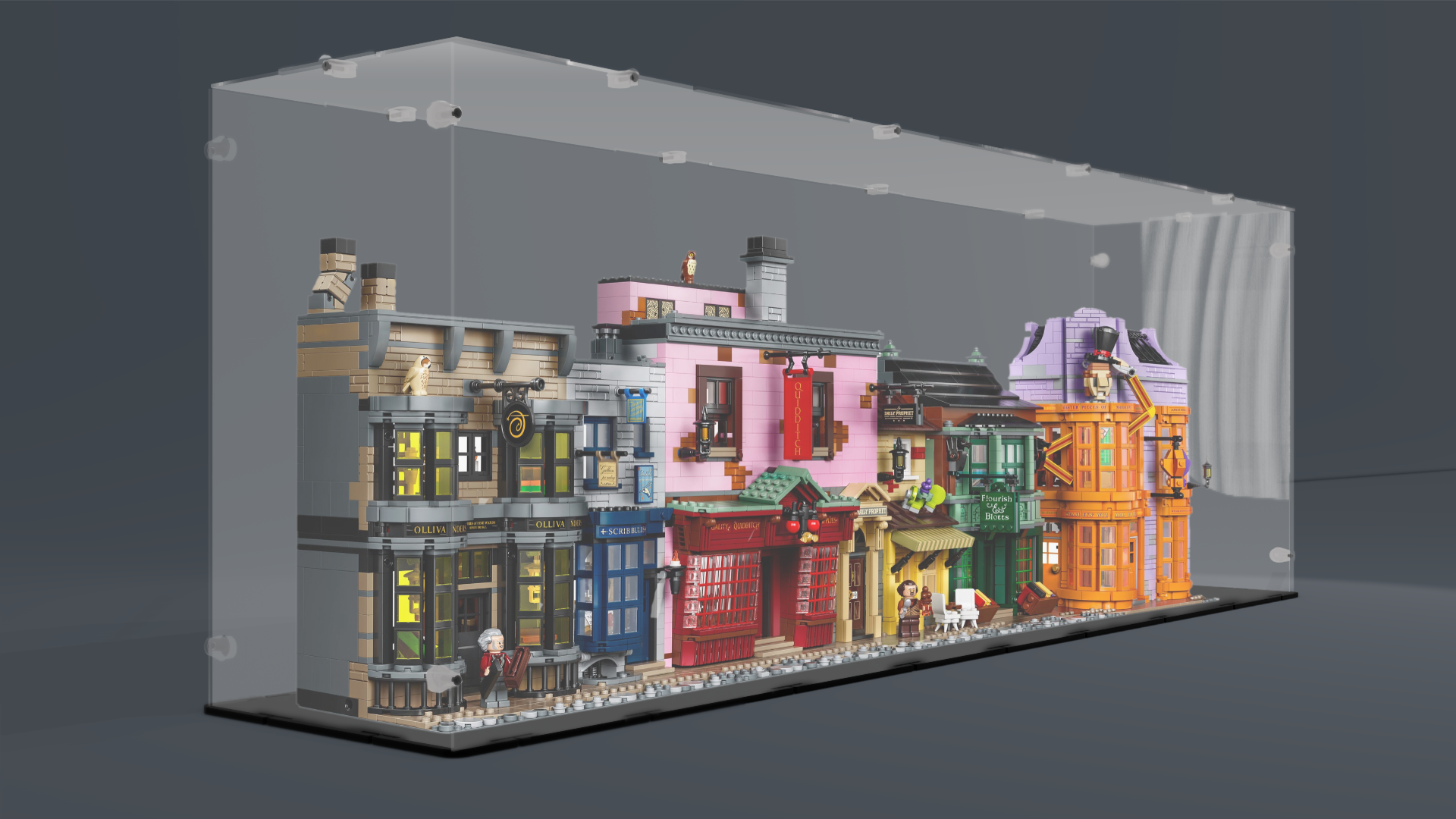 Acrylglas Vitrine Haube für Ihr LEGO® Modell  Harry Potter Allee 75978