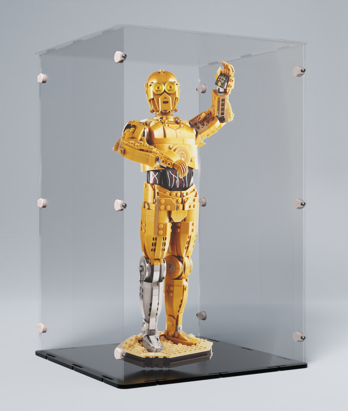 Acrylglas-Vitrine für LEGO Star Wars C-3PO 75398